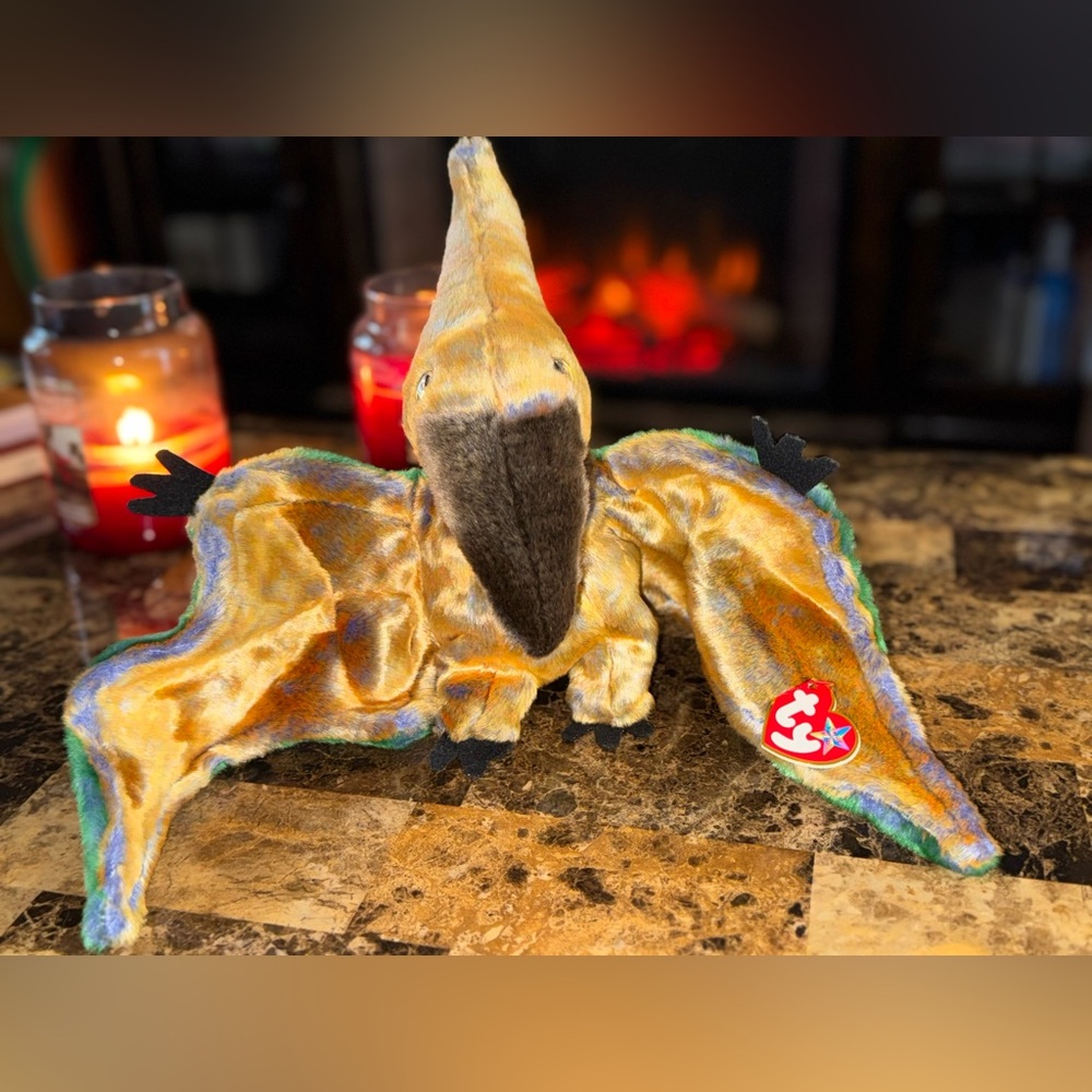 🦕 Ty Beanie Buddy Swoop Pterodactyl Dinosaur Plush Large Version